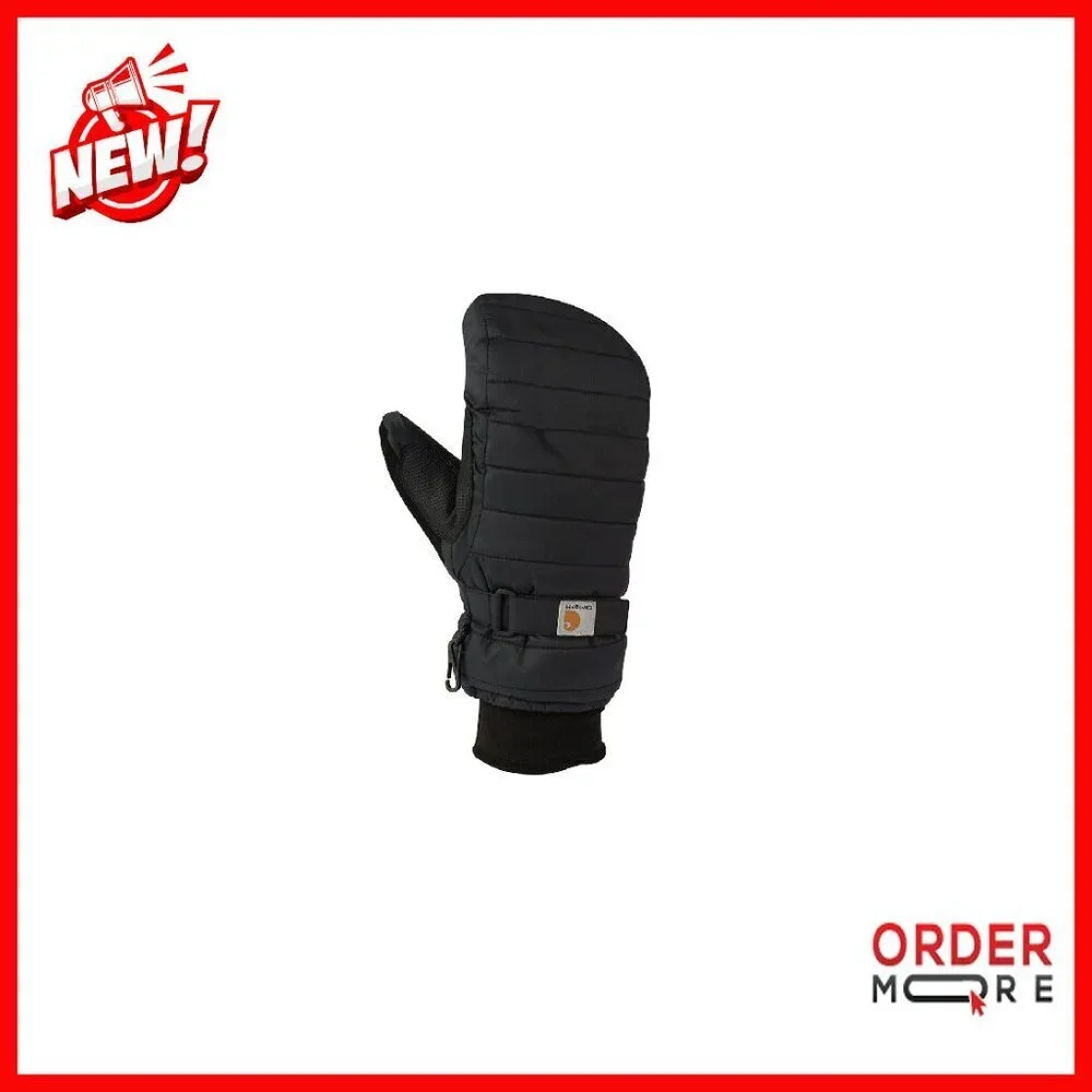 Quilted Insulated Mittens with FastDry Lining, Adjustable Snap Closure